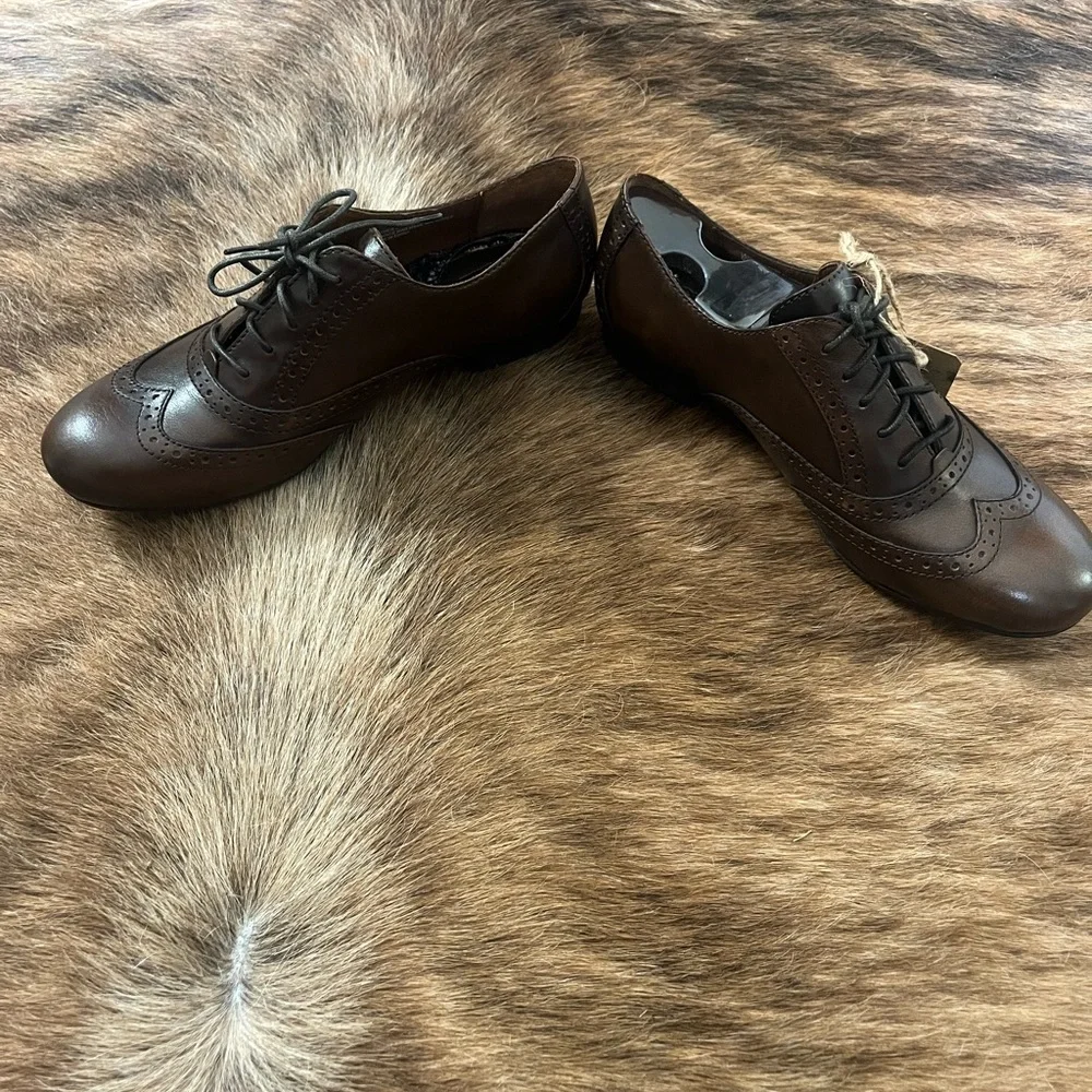 Born Dark Brown Leather Oxfords - Picture 7 of 9